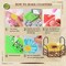 8PCS Flower Diamond Art Coasters – Small DIY Diamond Painting Kits for Adults, Beginners & Women, with Holder, Gems, and Fun Home Decor